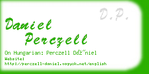 daniel perczell business card